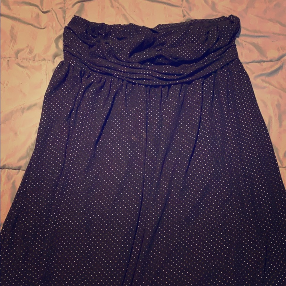 Little black strapless dress